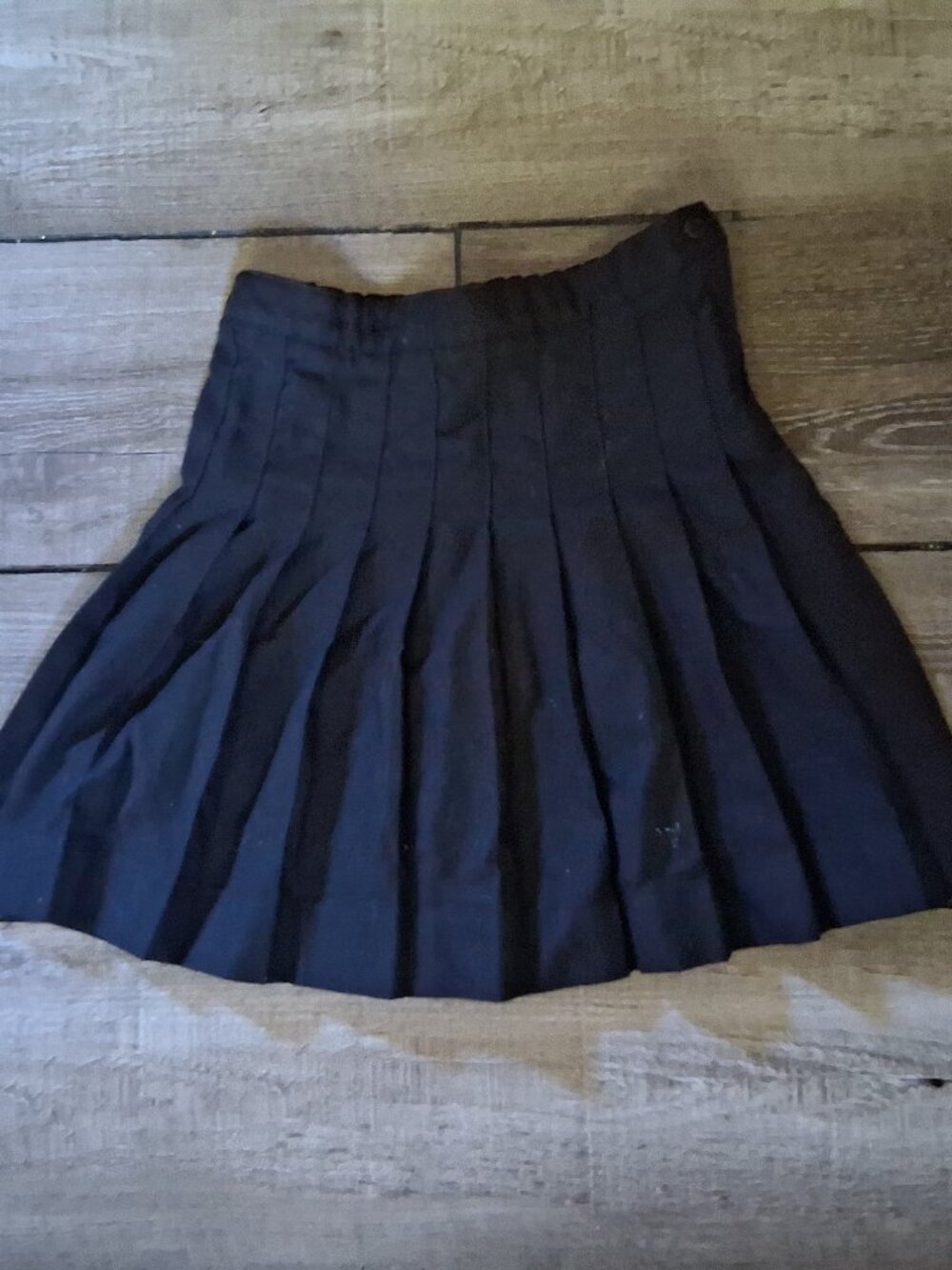 Lands End School Uniform Classic Girls Navy Blue Pleated Skirt, size 5 NEW